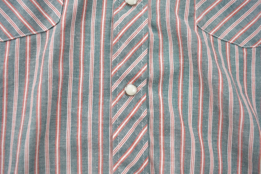 Vintage 1970s Ely Plains Embroidered Western Cowboy Style Button Up Shirt
