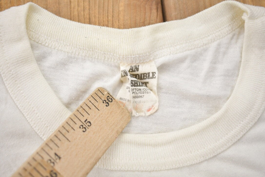 Vintage 1980s Ontario Lottery Corporation I Won Graphic T-Shirt