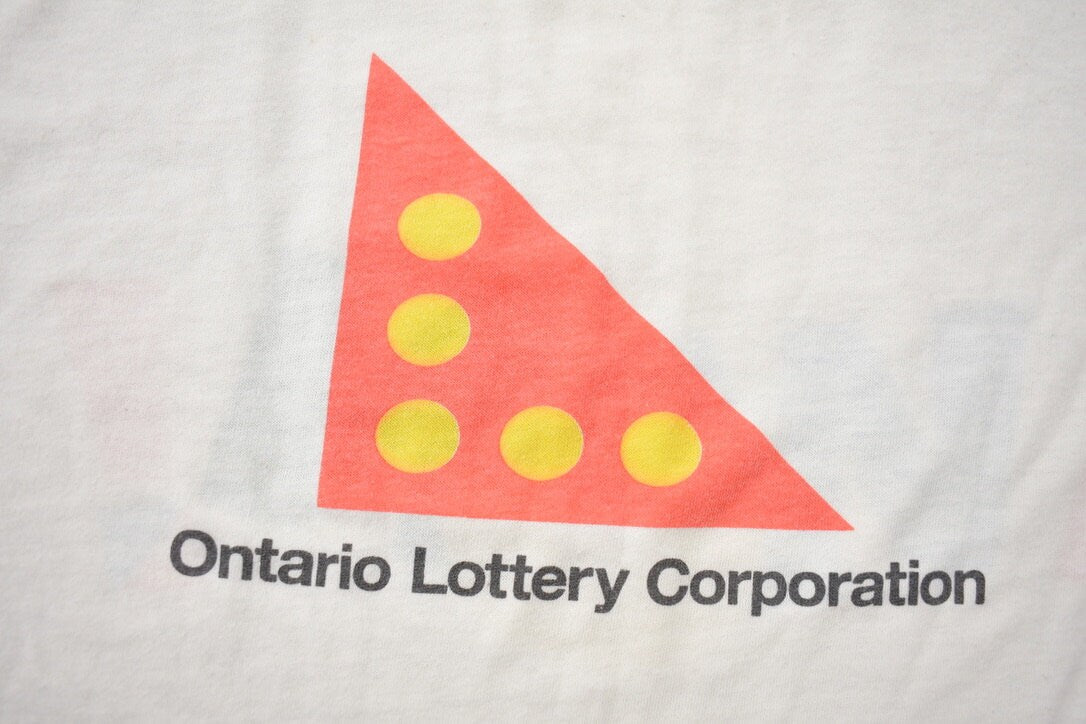 Vintage 1980s Ontario Lottery Corporation I Won Graphic T-Shirt