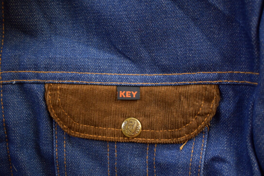 Vintage 1970s Sherpa Lined Denim Jacket