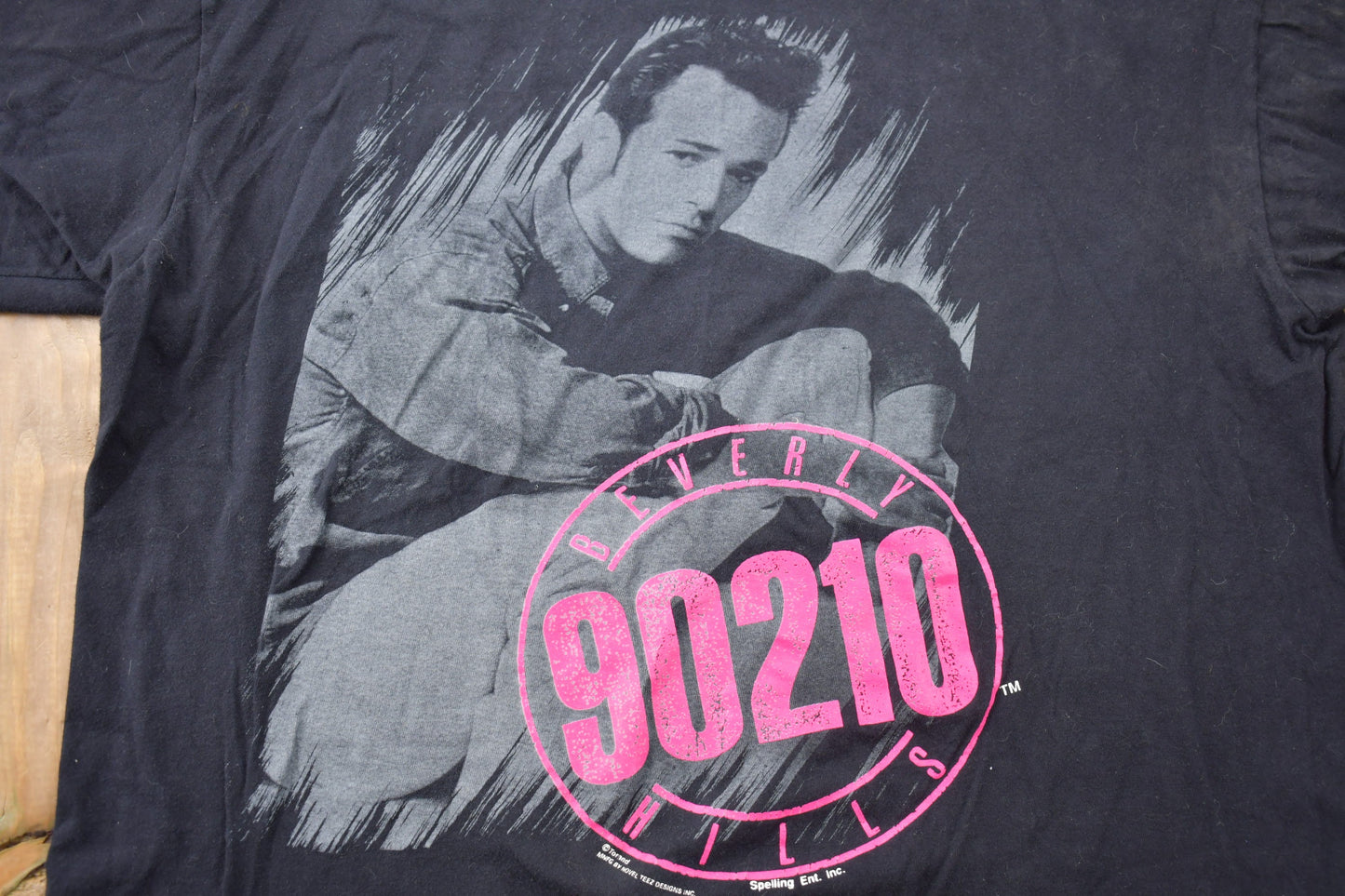 Vintage 1990s 90210 Beverly Hills Luke Perry Novel Teez Graphic T Shirt / Vintage T Shirt / Graphic Tee / Single Stitch / Made In Canada