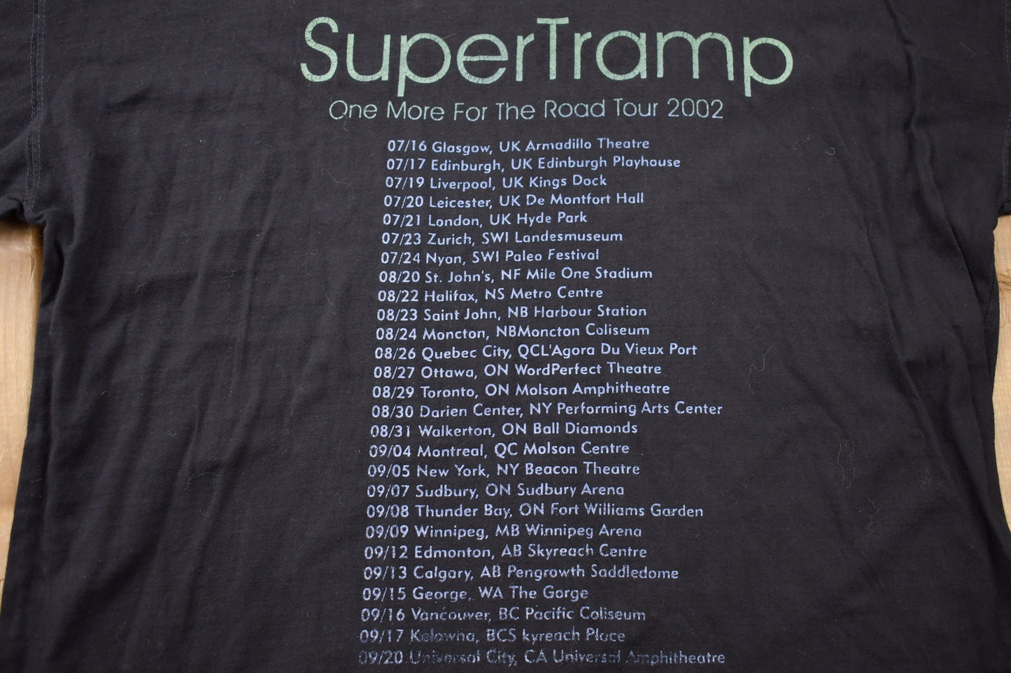 Vintage 2002 Supertramp Slow Motion Tour T-shirt / Band Tee / Supertramp Shirt / Vintage Rock Tee / Music Promo / Premium Vintage