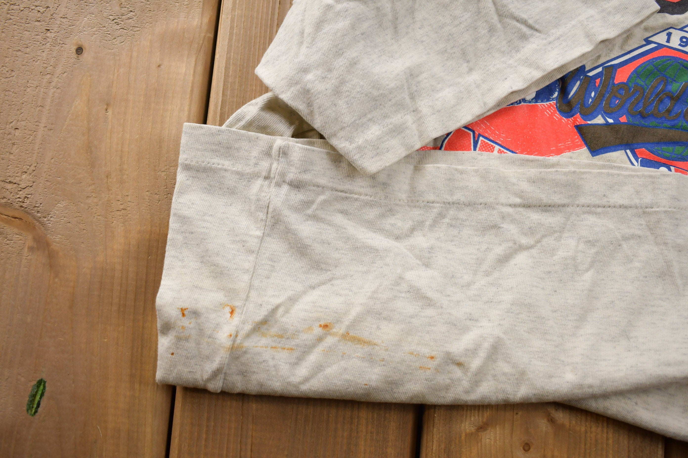 Vintage 1992 Toronto Blue Jays Vs Atlanta Braves MLB World Series Championship Chalk Line T-shirt