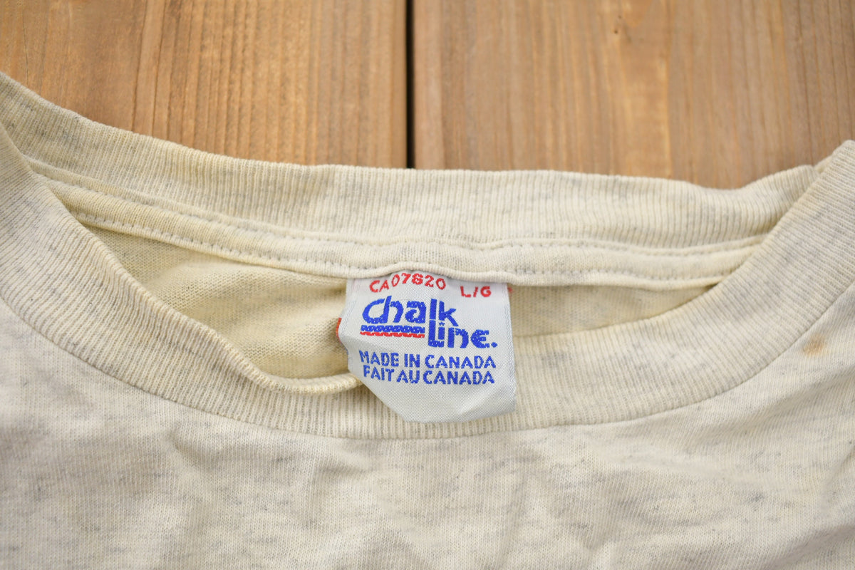 Vintage 1992 Toronto Blue Jays Vs Atlanta Braves MLB World Series Championship Chalk Line T-shirt