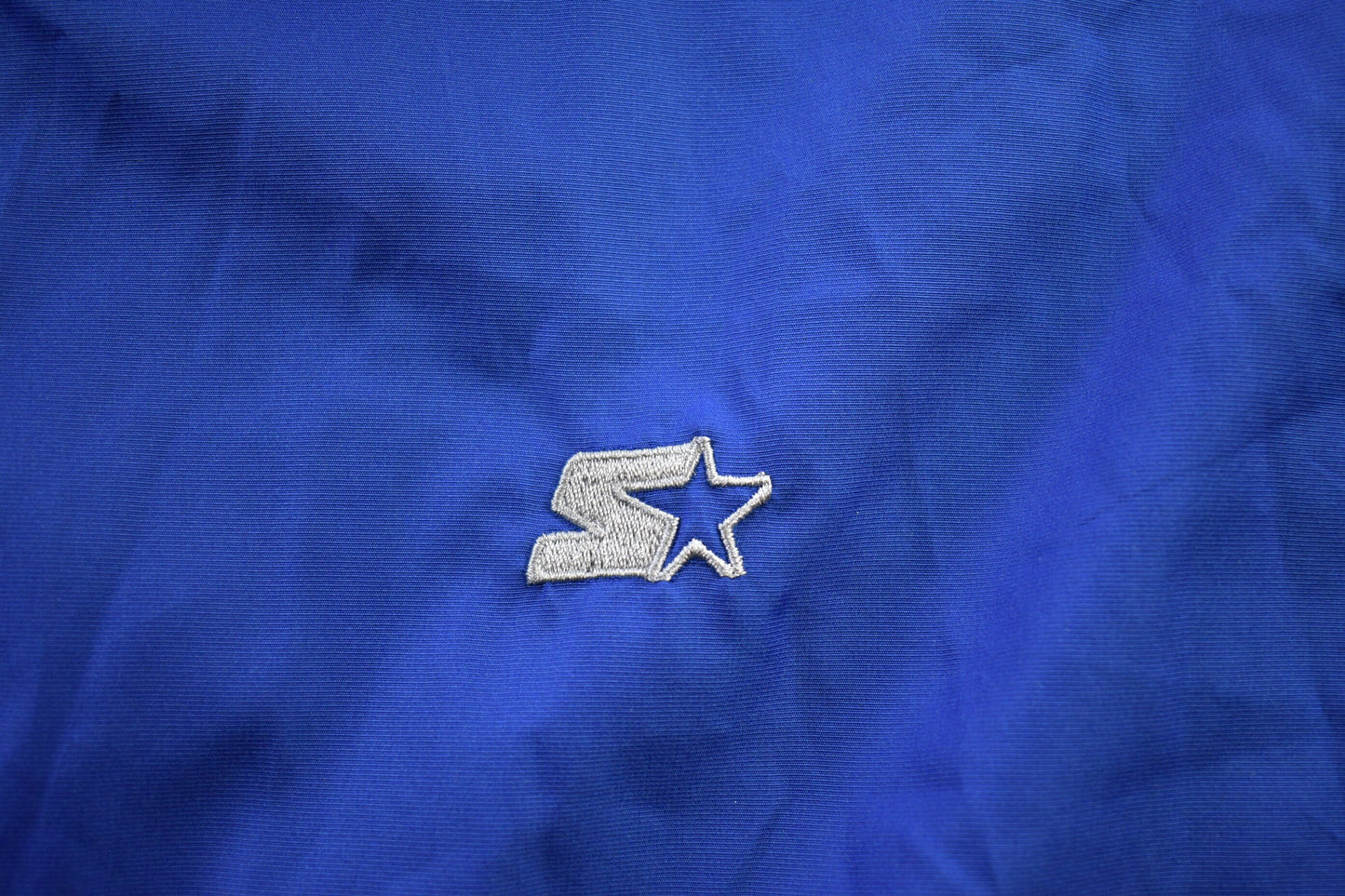 Vintage 1990s Starter Embroidered Windbreaker Jacket / Blue / Athletic Spring Summer Sportswear / Athleisure