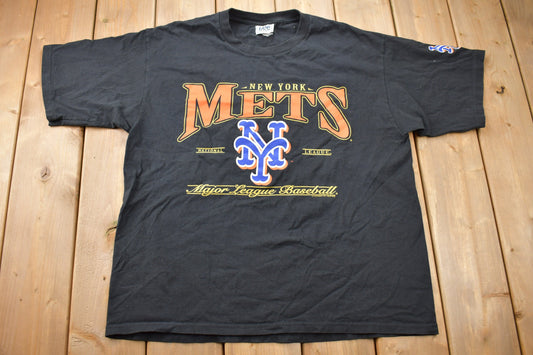 Vintage 2000 New York Mets MLB Graphic T-Shirt / Lee Sport / MLB Baseball / Y2K Streetwear / Sportswear