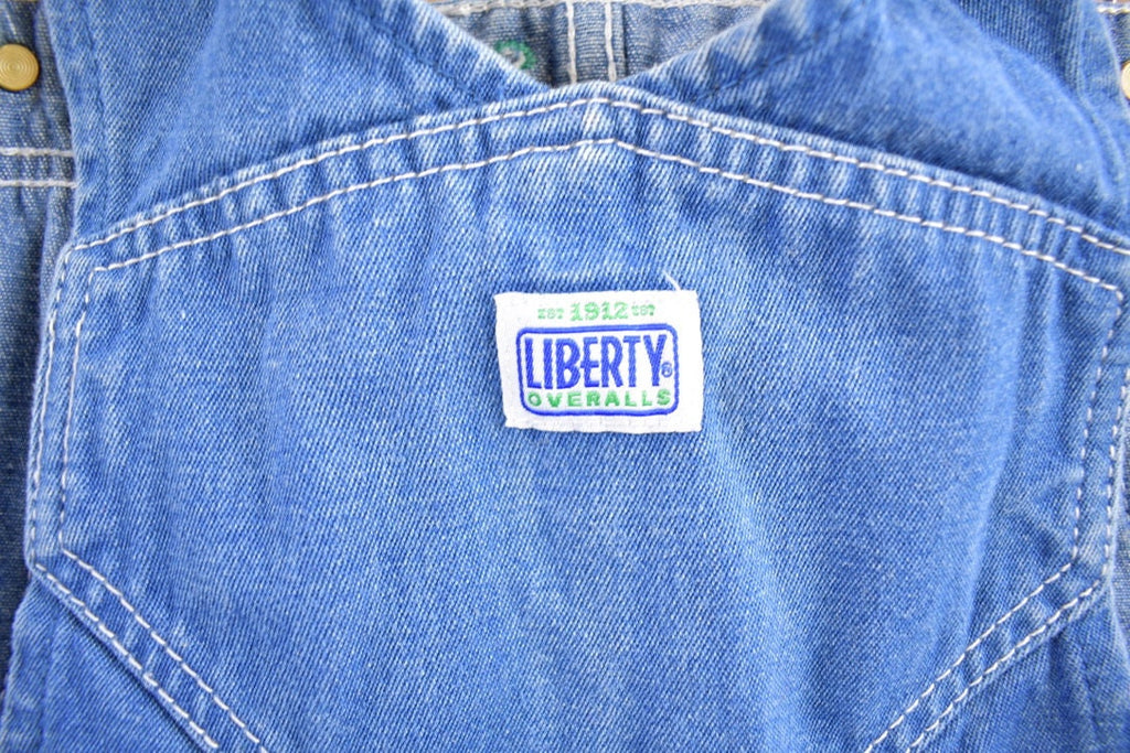 Vintage 1990s Liberty Denim Jean Overalls Size 46x30