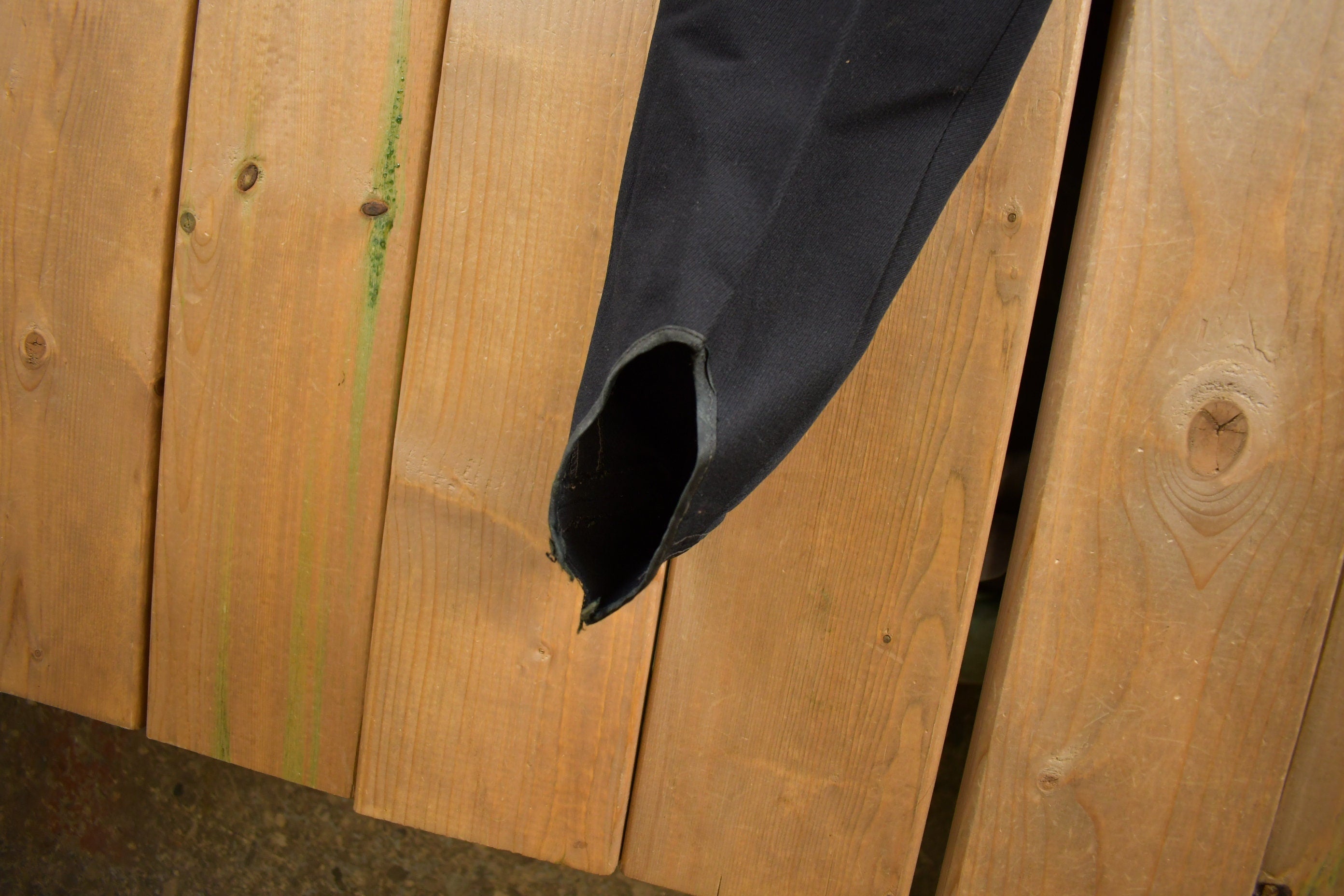 Vintage 1950s Aus Helanca Garn Black Ski Pants Size 32x31