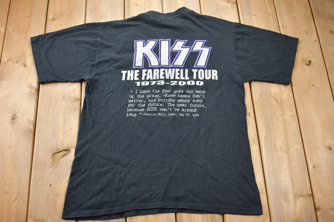 Vintage 2000 KISS The Farewell Tour Tour Band T-shirt / Band Tee / Y2K T-shirt / Music Promo / Premium Vintage