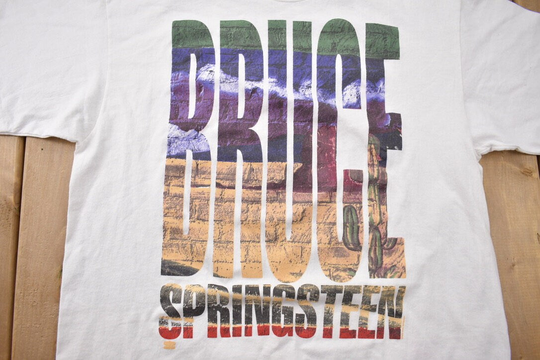 Vintage 1992 Bruce Springsteen World Tour T-shirt / Band Tee / Single Stitch / Made in USA / Music Promo / Premium Vintage / 90s