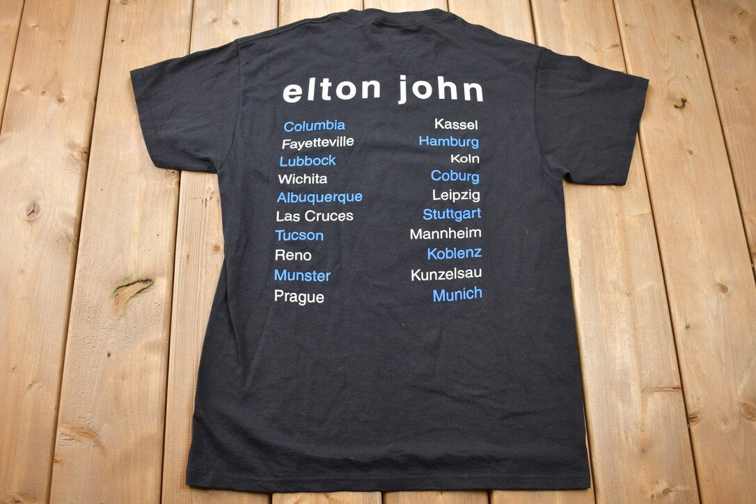 Vintage 1997 Elton John Solo Tour Single Stitch T-Shirt / Vintage Concert Tee / Elton John / 90s / Streetwear / Concert Tee