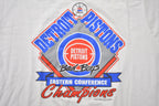 Vintage 1989 Detroit Pistons NBA Eastern Conference Champions Graphic T-Shirt