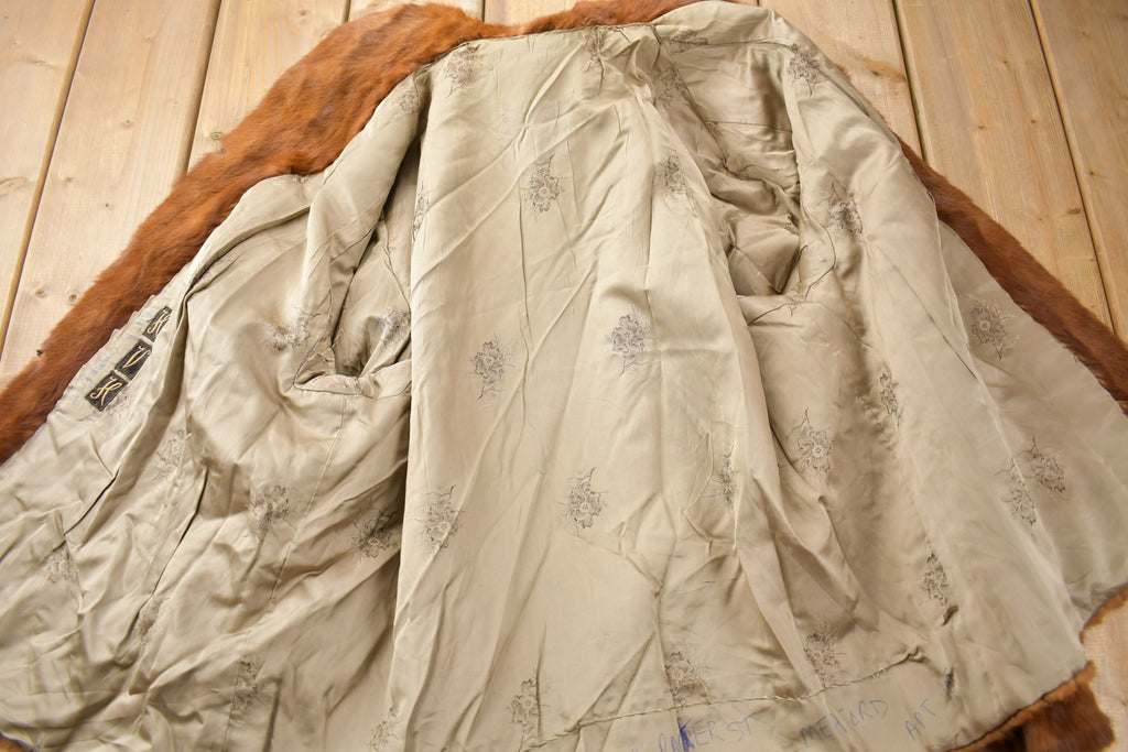 Vintage 1970s Brown Mink Fur Coat