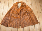 Vintage 1970s Brown Mink Fur Coat