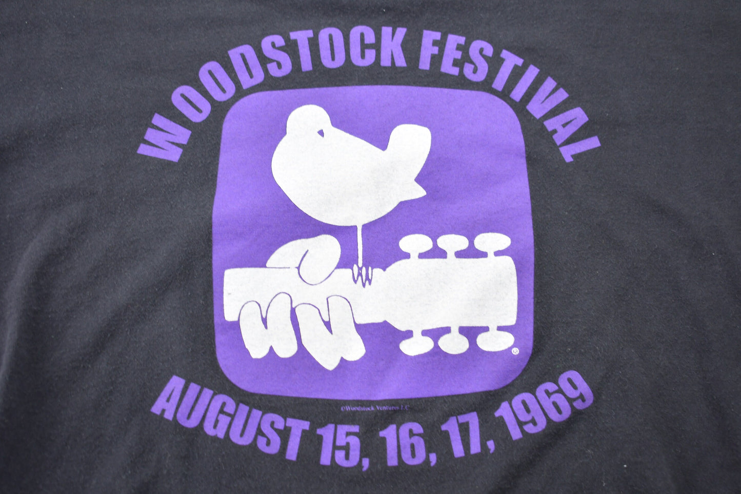 Vintage 1990s Woodstock Band Festival T-shirt / Band Tee / 3 Days of Peace and Music / 90s T-shirt / Music Promo / Premium Vintage