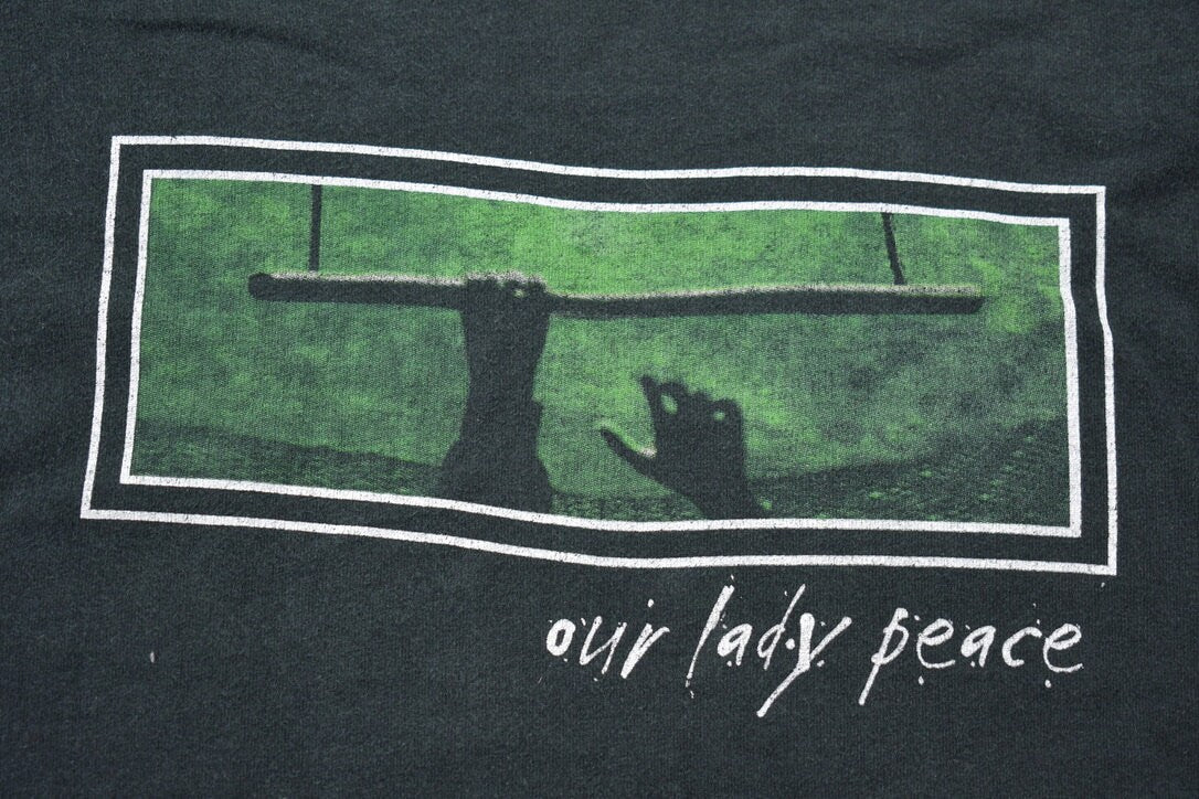 Vintage 1990s Our Lady Peace Clumsy Band Graphic T-Shirt / Streetwear / Retro Style / Single Stitch / Made In USA / 90s Graphic Tee