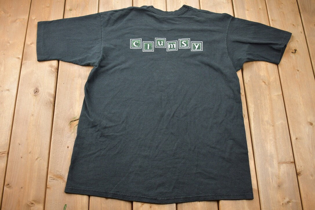 Vintage 1990s Our Lady Peace Clumsy Band Graphic T-Shirt / Streetwear / Retro Style / Single Stitch / Made In USA / 90s Graphic Tee