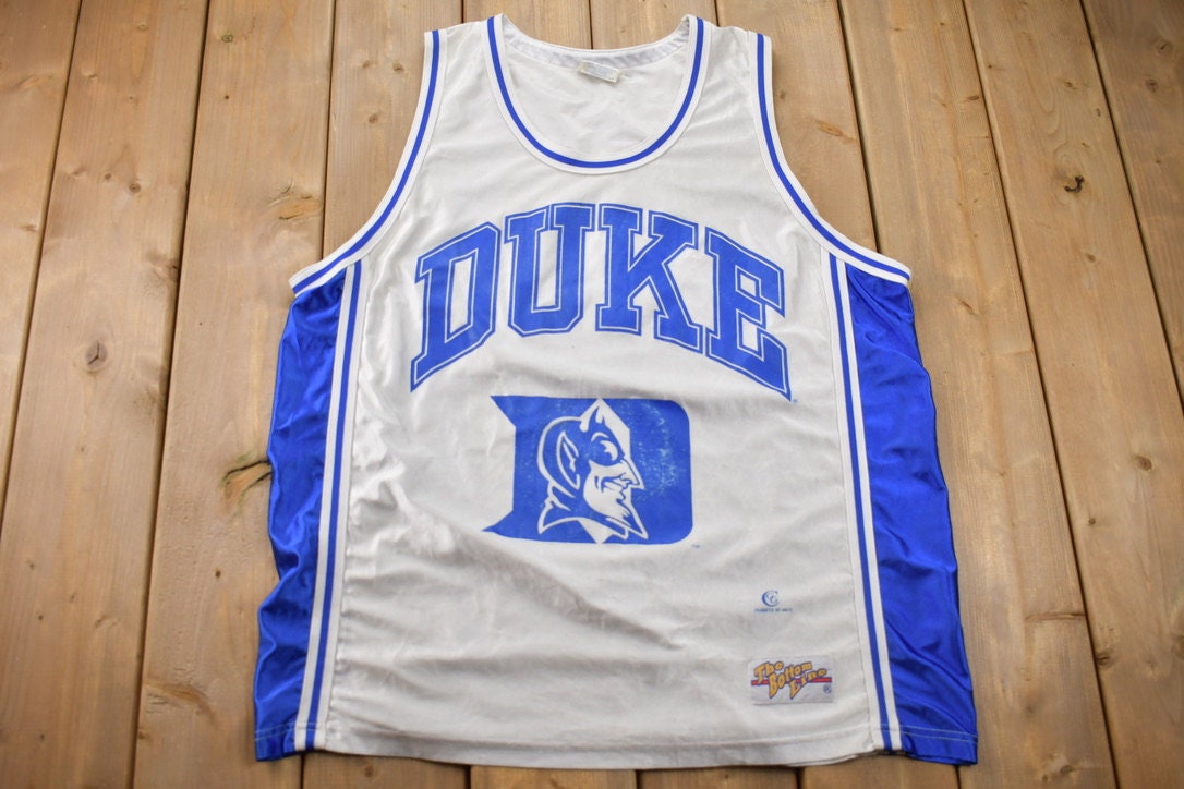 Vintage 1990s Duke University Collegiate Basketball Jersey T-Shirt / NCAA Jersey / Sportswear / American University / College Sports