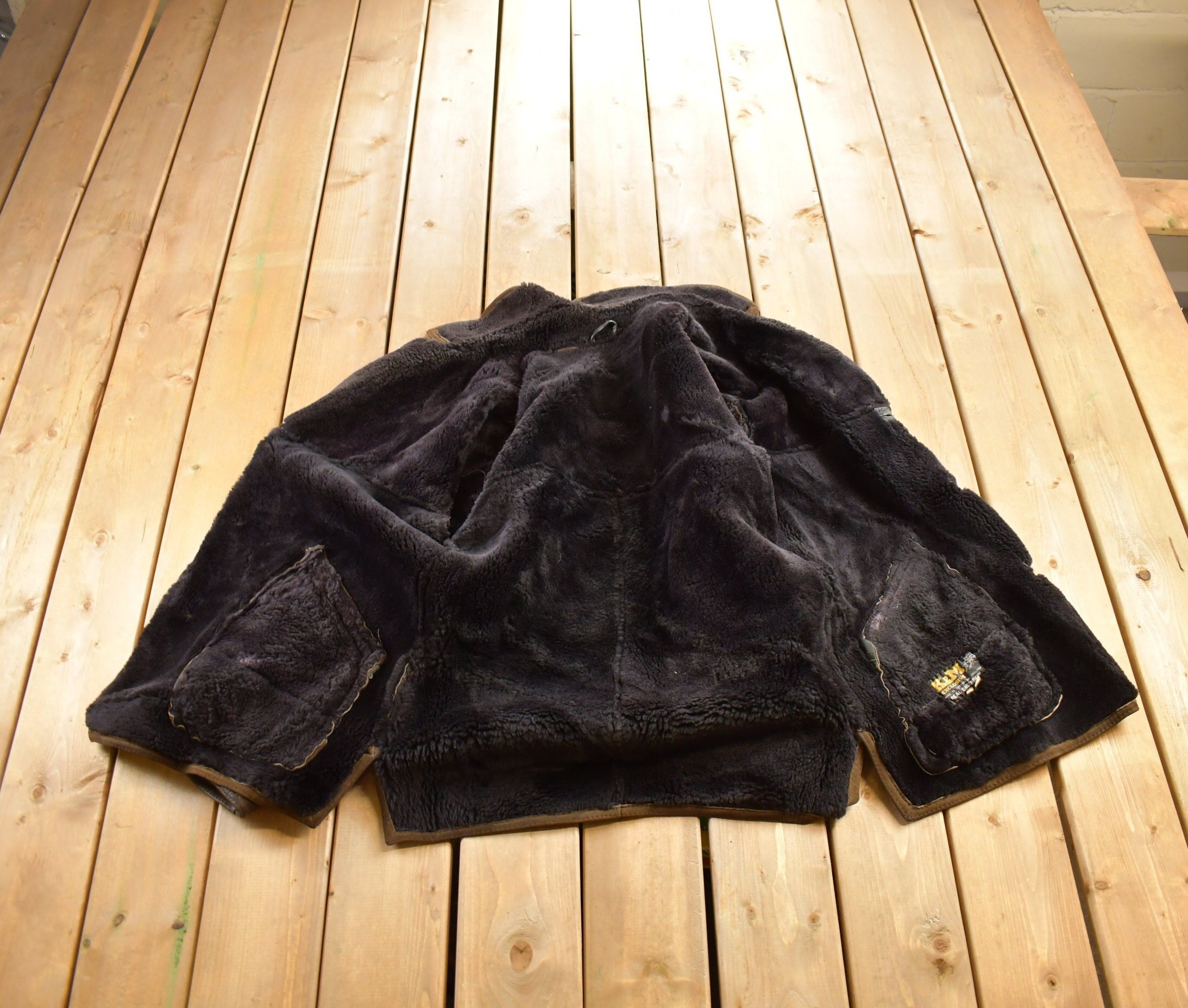 Vintage 1970s K&M Exclusive Sheepskin Fur Coat