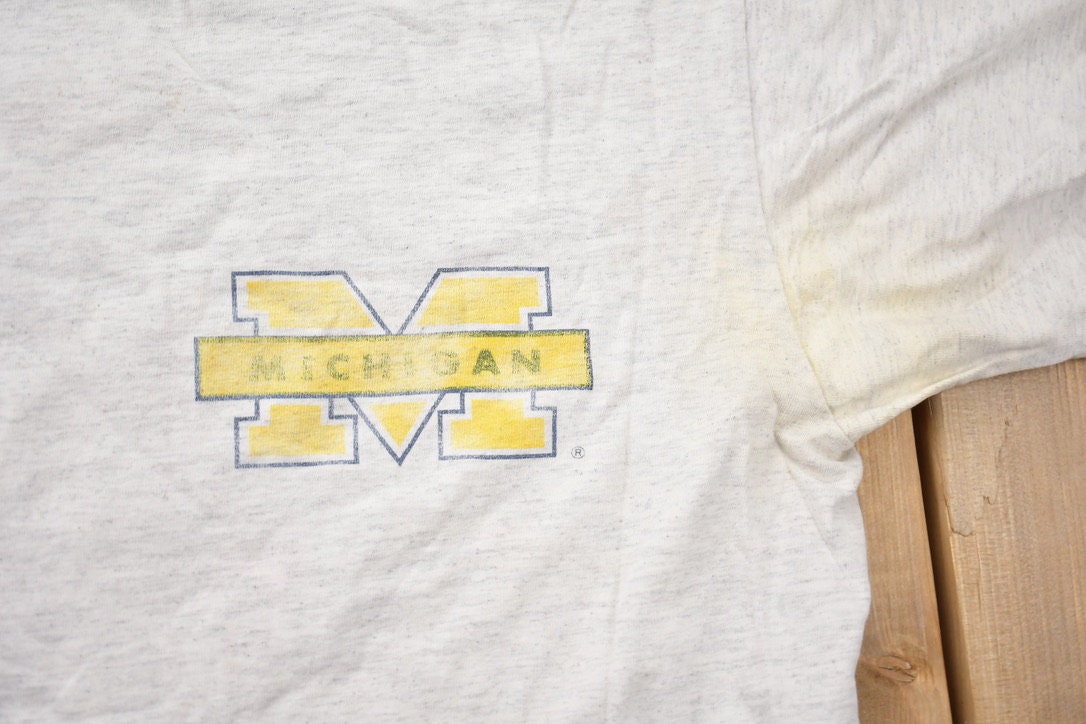 Vintage 1991 Michigan Wolverines NCAA T-Shirt / Single Stitch / Americana / Sportswear / Vintage Michigan T-Shirt / 90s Michigan Wolverines