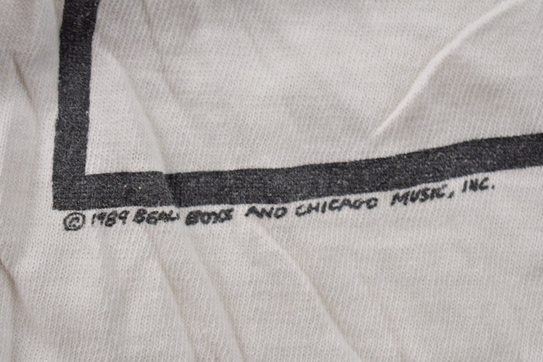 Vintage 1989 Chicago & Beach Boys Together in Concert Tour T-shirt