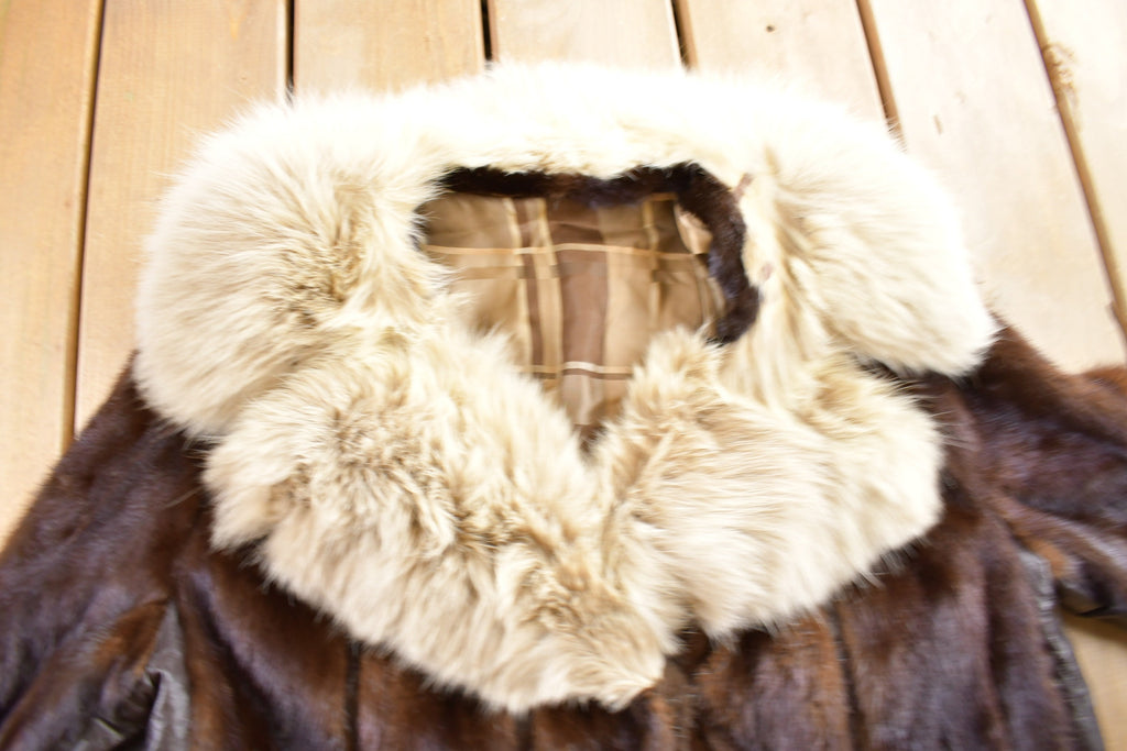 Vintage 1970s Brown Mink Fur Coat