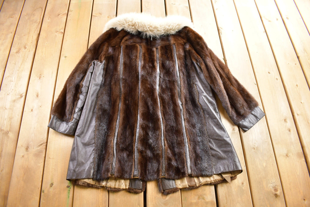 Vintage 1970s Brown Mink Fur Coat