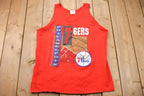 Vintage 1990s Philadelphia 76ers NBA Tank Top Sleeveless T Shirt 90s Sportswear
