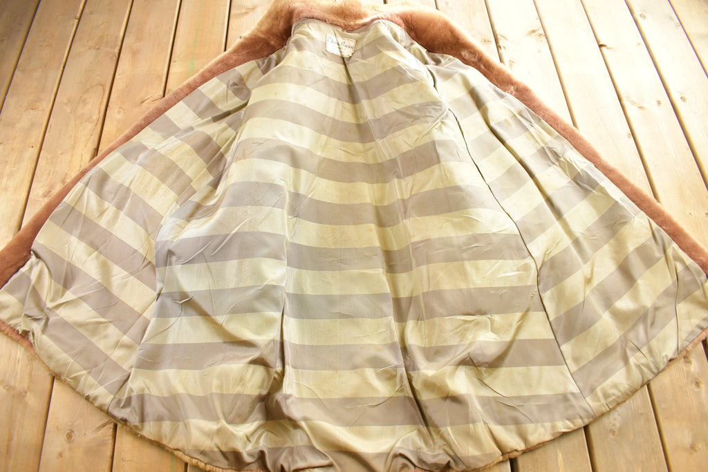 Vintage 1970s Full Length Sheered Mink Fur Coat