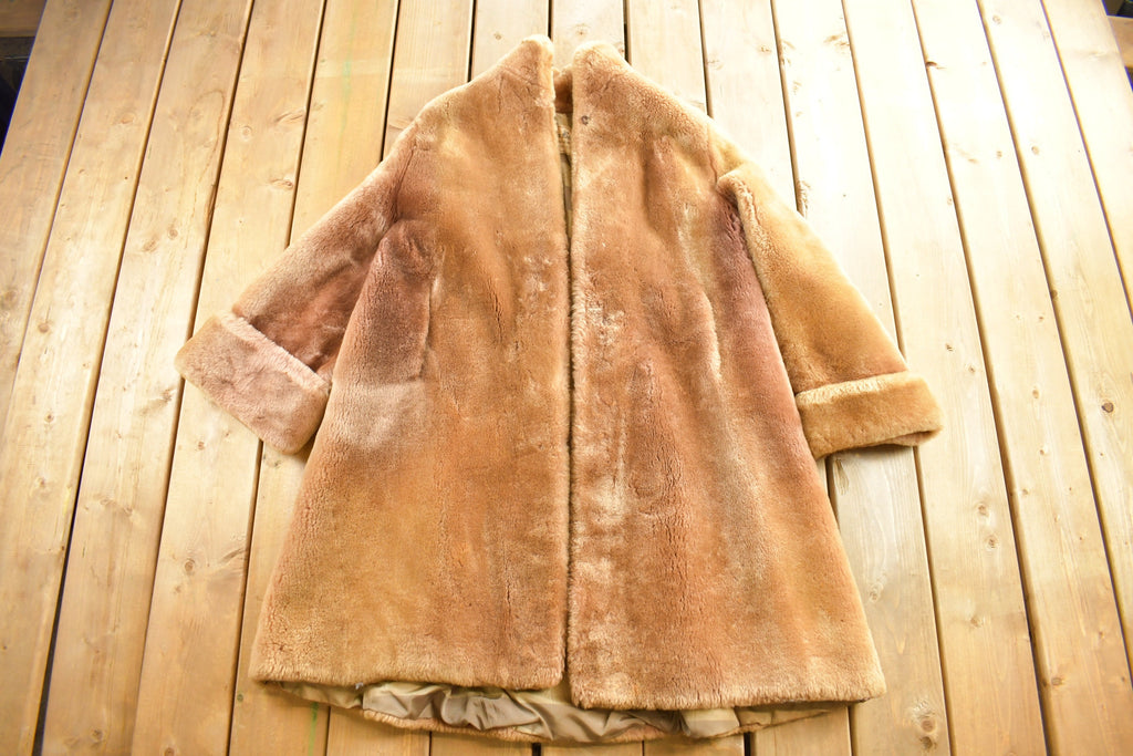 Vintage 1970s Full Length Sheered Mink Fur Coat