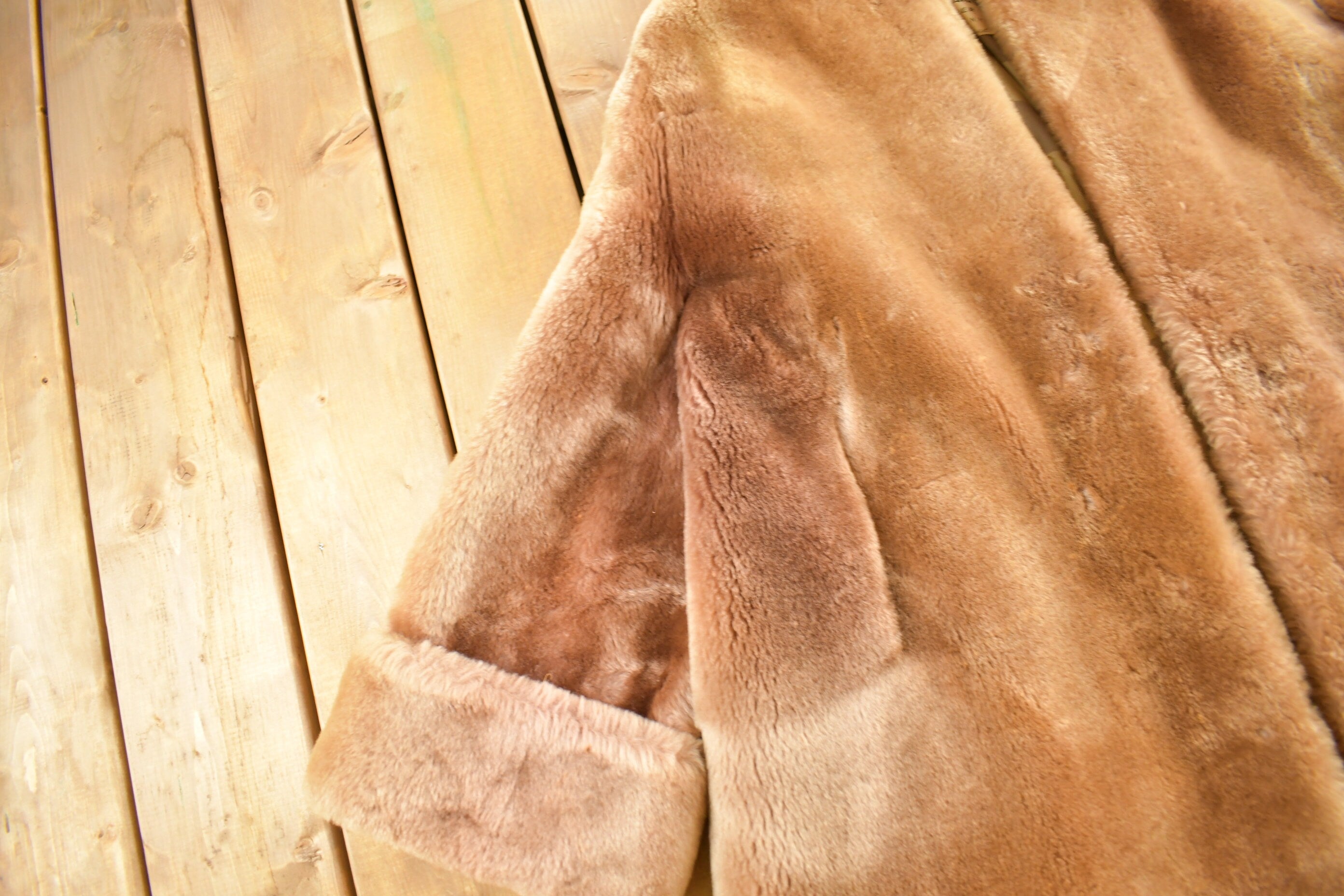 Vintage 1970s Full Length Sheered Mink Fur Coat