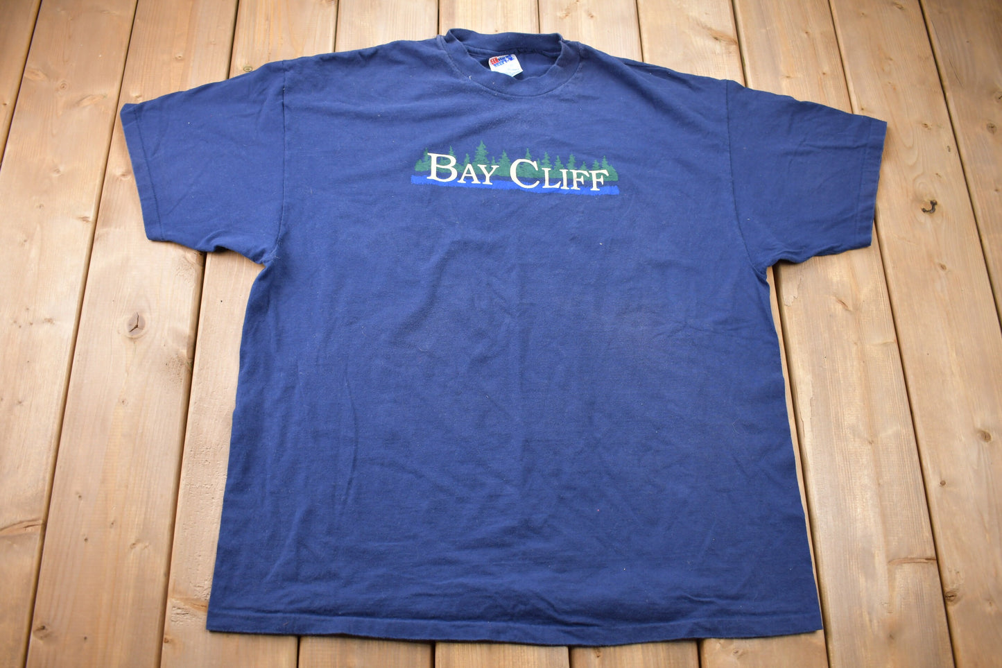 Vintage 1990s Bay Cliff Souvenir T Shirt / Streetwear / Made In USA / Vacation Tee / Travel T Shirt