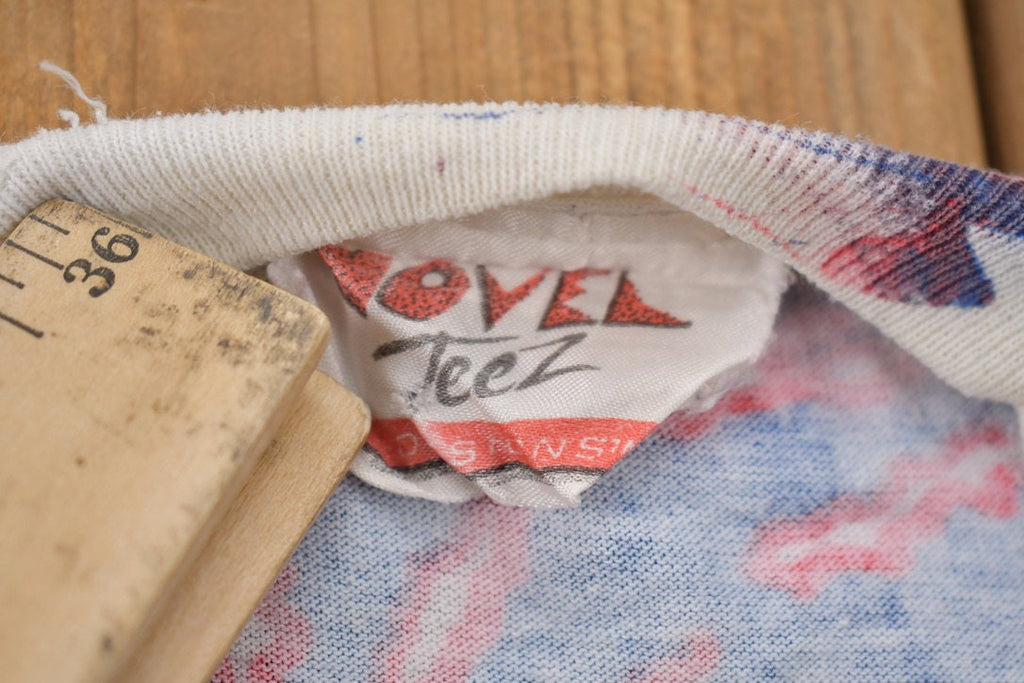 Vintage 1993 Montreal Expos MLB All Over Print Novel Teez Graphic T Shirt 1990s MLB Single Stitch