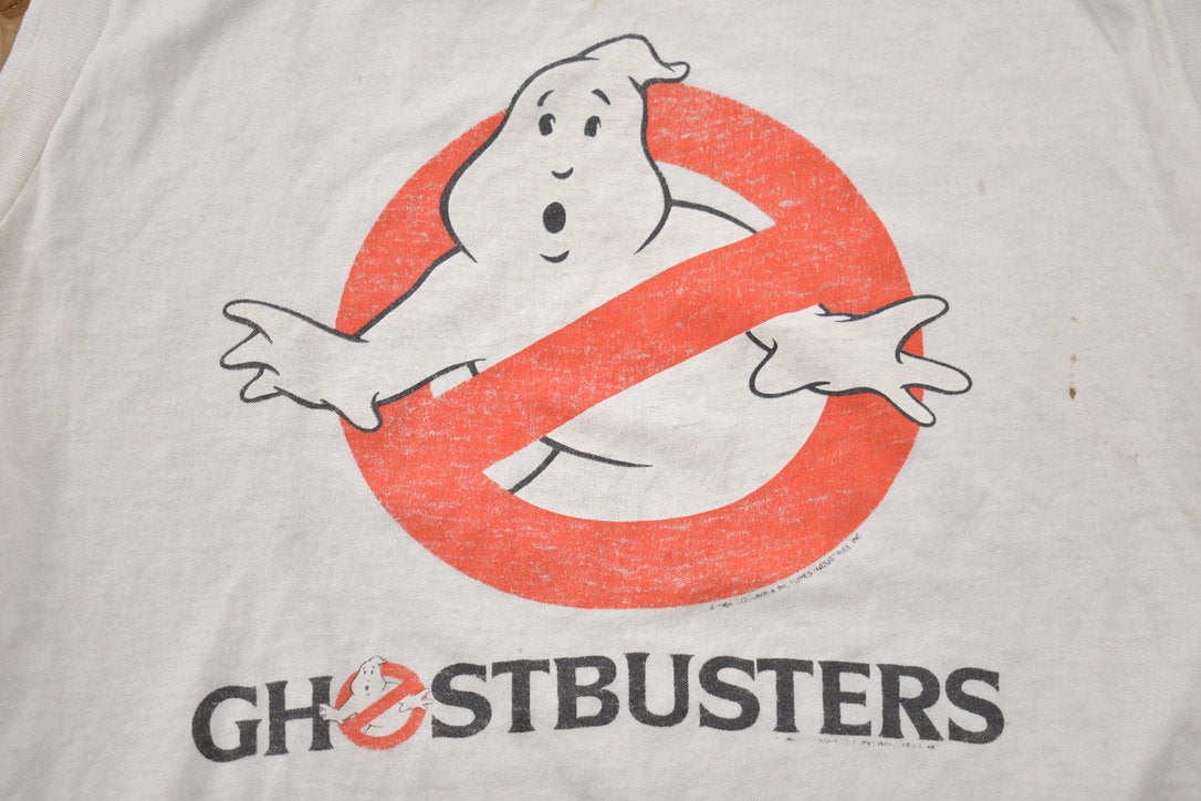 Vintage 1984 Ghostbusters Movie Promo Tank Top T-shirt / Made In USA / Universal Studios / Single Stitch / Rare Vintage / Vintage T-shirt