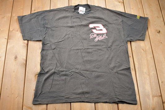 Vintage 1990s Dale Earnhardt NASCAR Signature T-Shirt / Faded Vintage / NASCAR Racing / The Man / 90s Streetwear / Athleisure / Sportswear