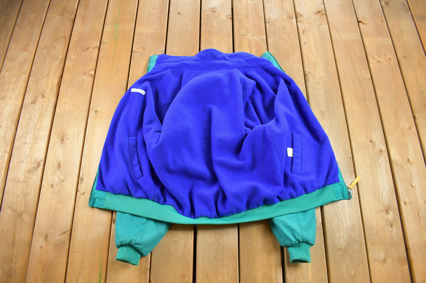 Vintage 1990s Northern Reflections Teal Ski Jacket / Ski Jacket / Canadian Jacket / Vintage Windbreaker / Insulated / Winterized