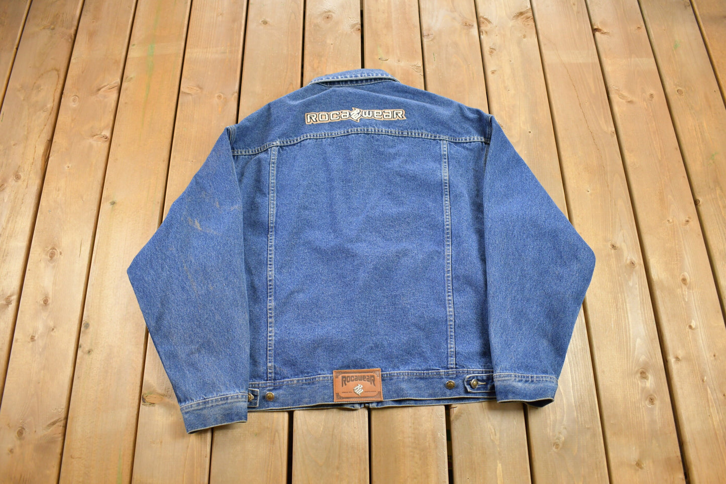 Vintage Y2k Rocawear Denim Jean Jacket / Vintage Denim / Streetwear / Vintage Fall Outerwear / Fall Jacket /