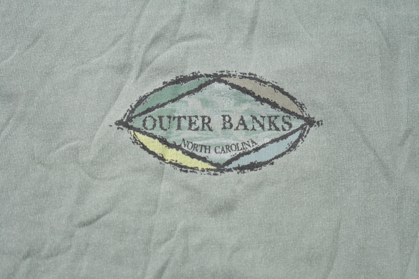 Vintage 1990s Outer Banks North Carolina Graphic T Shirt / Vintage T Shirt / Streetwear / Rare Vintage / Made In USA