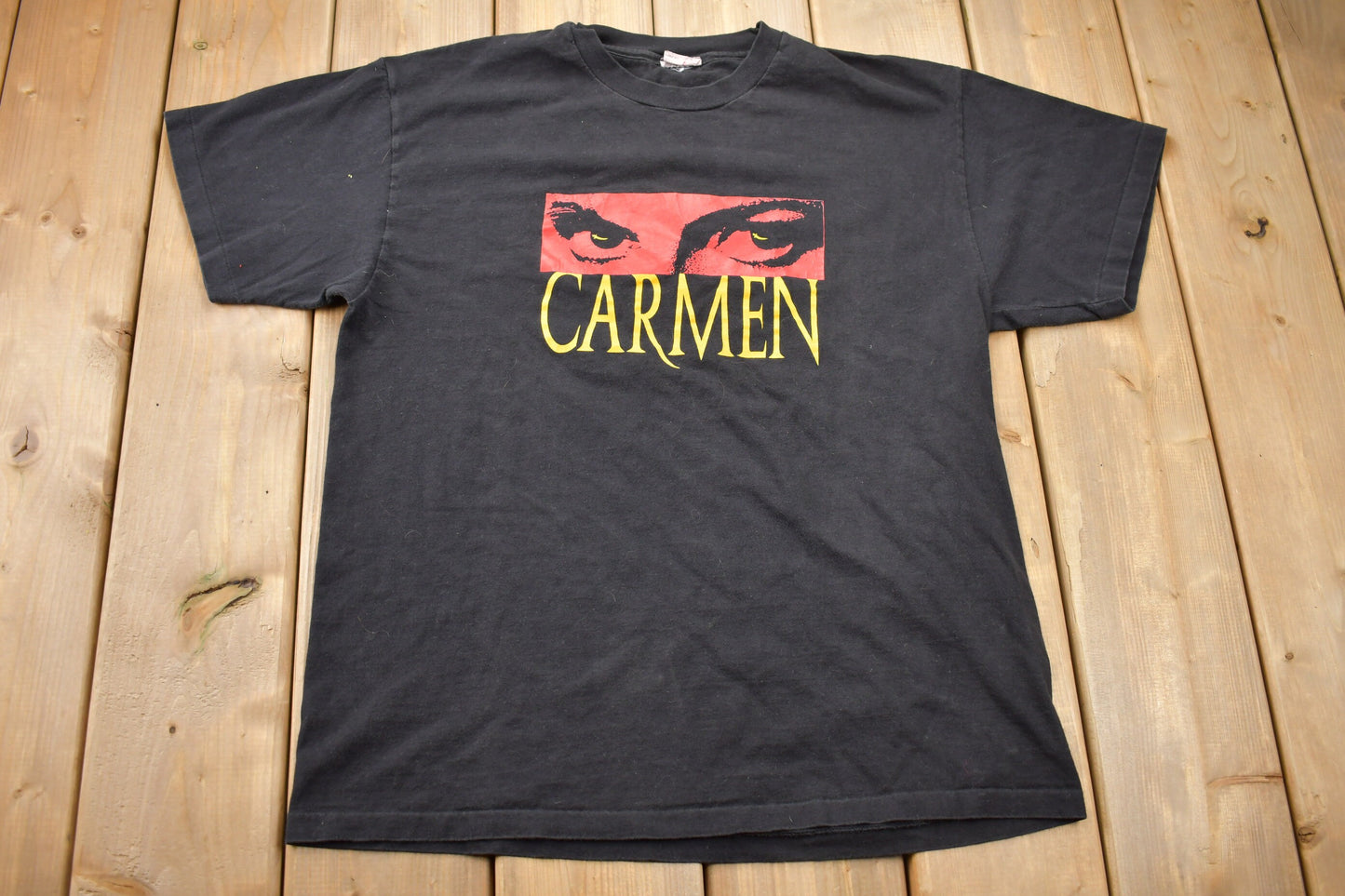 Vintage 1990s Carmen Graphic T-Shirt / Streetwear / Retro Style / Single Stitch / Made In Canada / 90s Graphic Tee