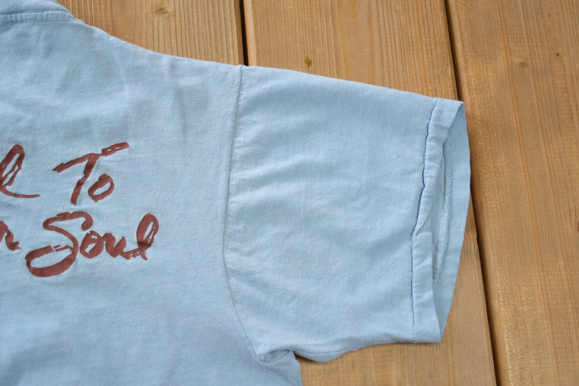 Vintage 1980s Clarence Clemons Rescue Rock N Roll Graphic T-Shirt