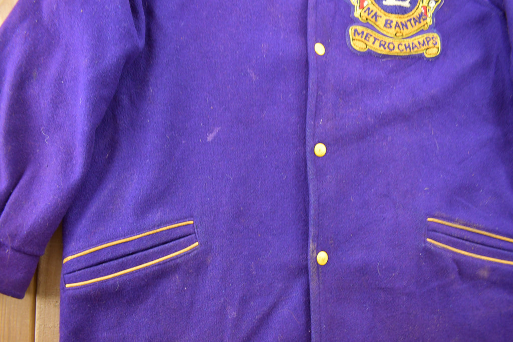 Vintage 1964 Lions NK Bantams Metro Champs Varsity Coach Jacket