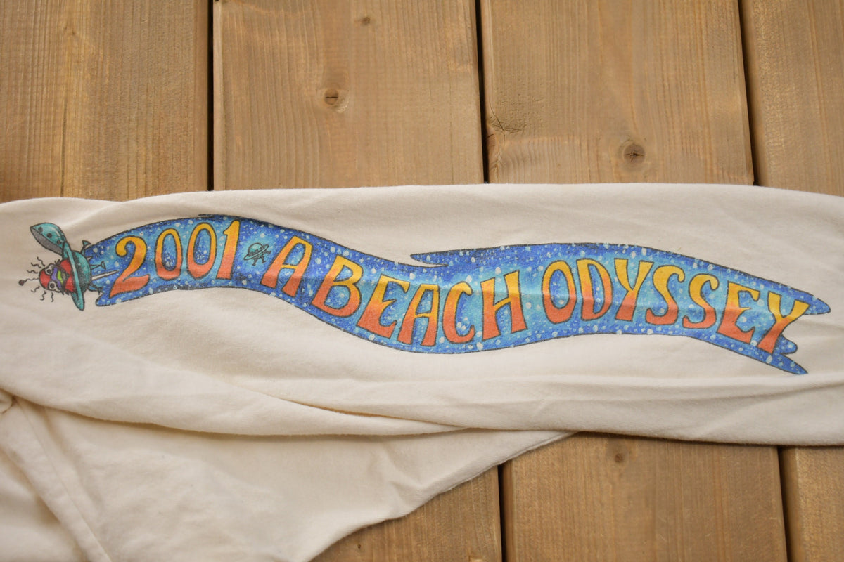 Vintage 2001 A Beach Odyssey Jimmy Buffet Tour T Shirt