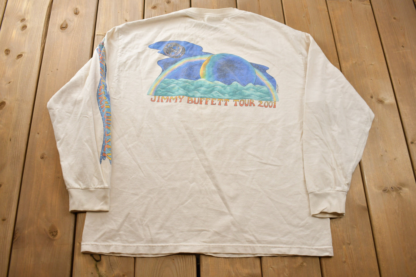 Vintage 2001 A Beach Odyssey Jimmy Buffet Tour T Shirt / Long Sleeve / Band Tee / Y2K / Streetwear