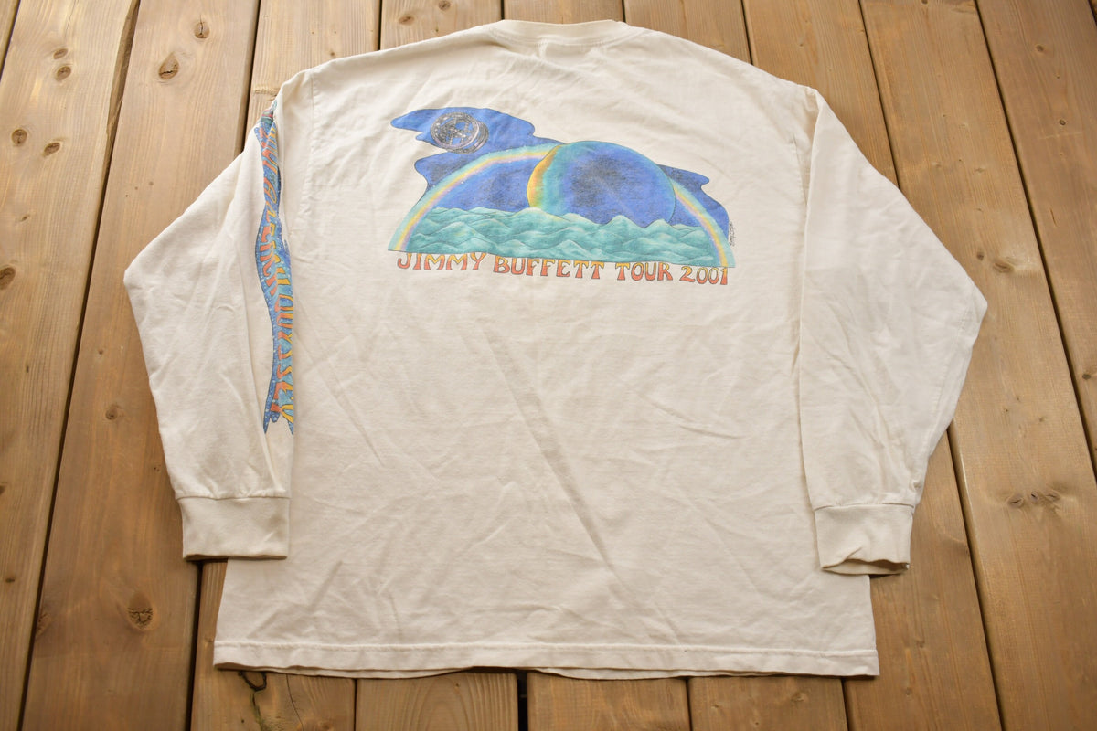Vintage 2001 A Beach Odyssey Jimmy Buffet Tour T Shirt