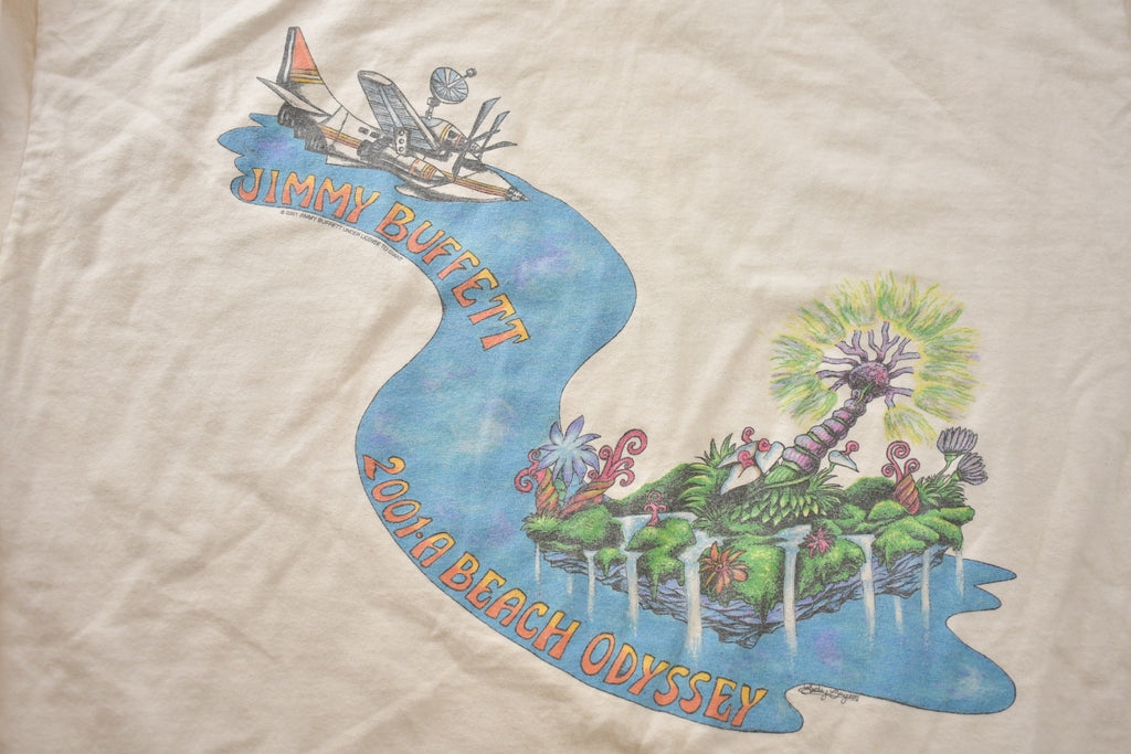 Vintage 2001 A Beach Odyssey Jimmy Buffet Tour T Shirt