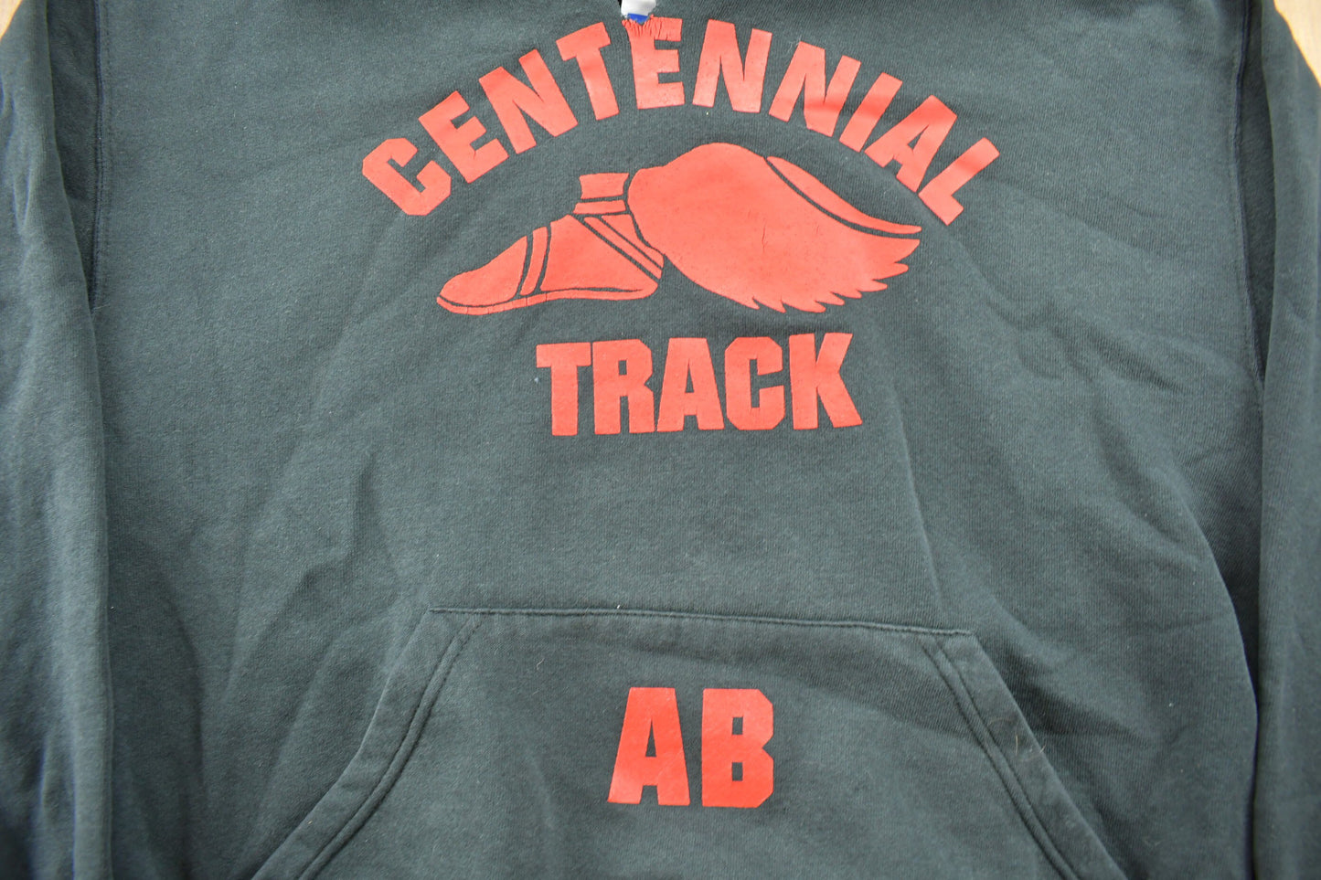 Vintage 1990s Centennial Track Russell Athletics Hoodie / 90s Hoodie / Vintage Sweater / Collegiate Hoodie