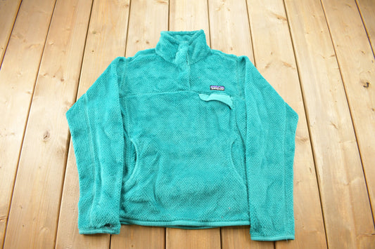 Vintage Patagonia Fleece T Snap Women's Sweatshirt / Quarter Button / Sportswear / Outdoorsman / Streetwear