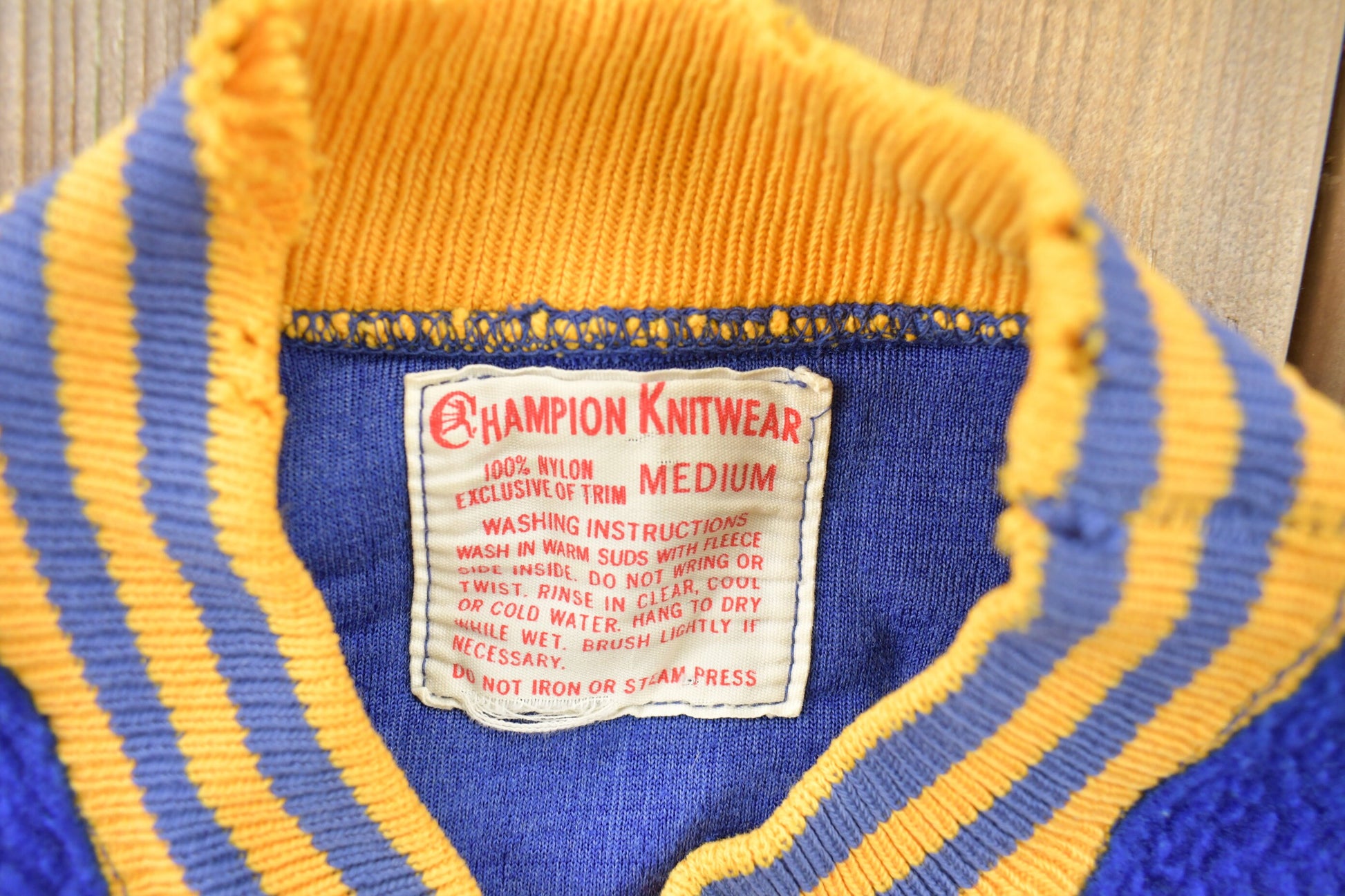 Vintage 1950s Champion Fleece Mock Neck Sweatshirt