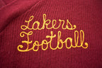 Vintage 1970s Lakers Football Knitted V-Neck Sweater