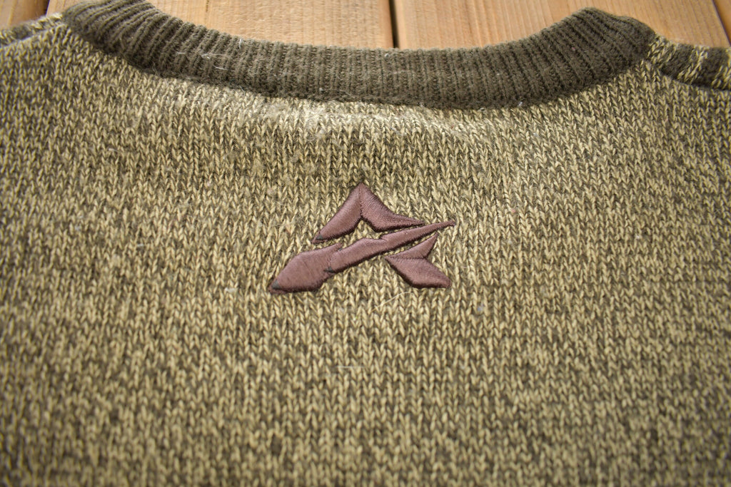 Vintage 1990s Avirex Logo Knit Sweater